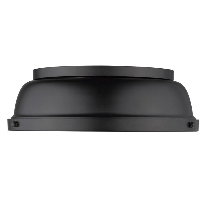 Bodalla 2-Light 14" Flush Mount, Matte Black/Matte Black (#K6655)