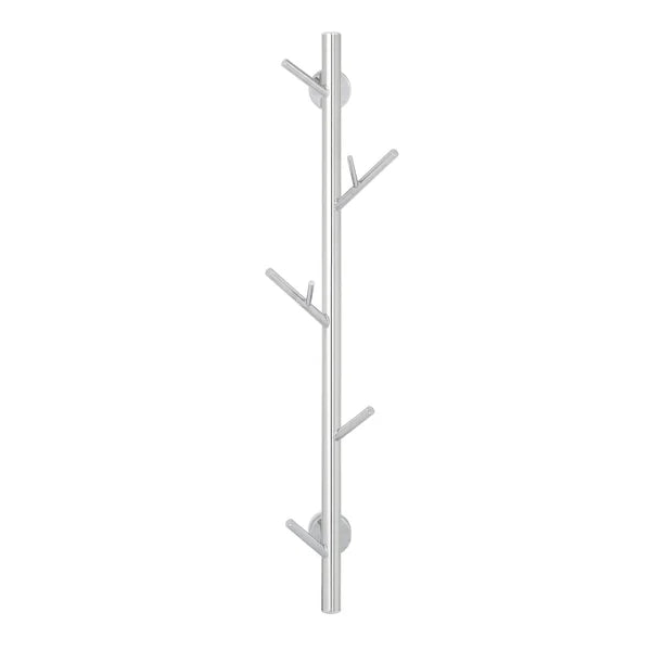 Bodden 6.5'' Wide 5 - Hook Wall Mounted Coat Rack in Chrome Silver