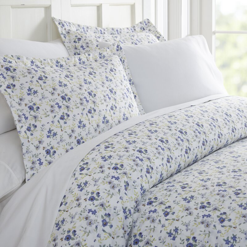 Bodmin Microfiber Modern & Contemporary Duvet Cover Set, Full/Queen