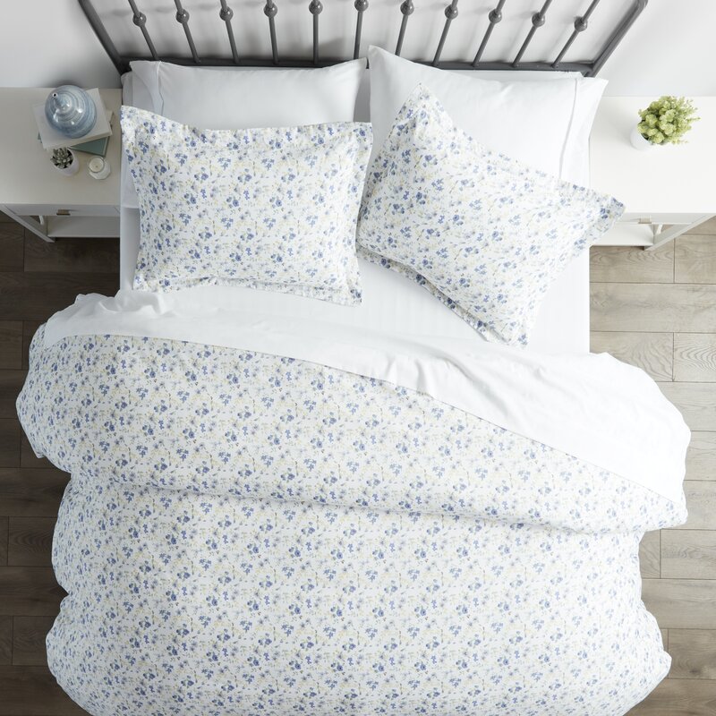 Bodmin Microfiber Modern & Contemporary Duvet Cover Set, Full/Queen