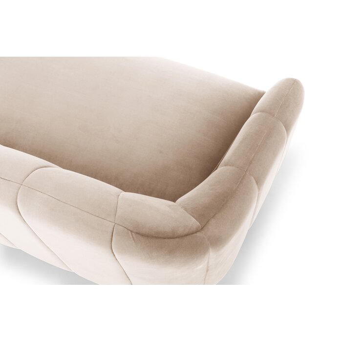 Boevange-sur-Attert 81" Wide Velvet Recessed Arm Sofa K7573