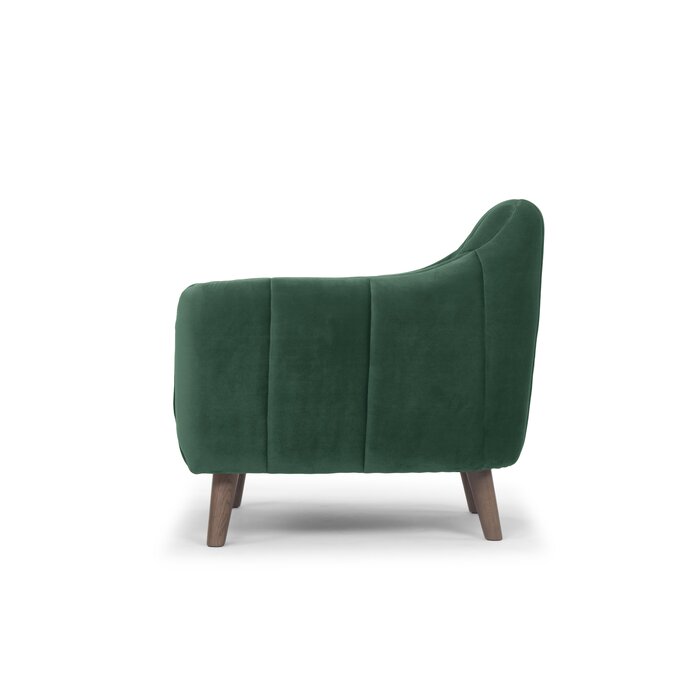Boevange-sur-Attert Armchair, Stax Forest Green Polyester Blend  (#K6484)