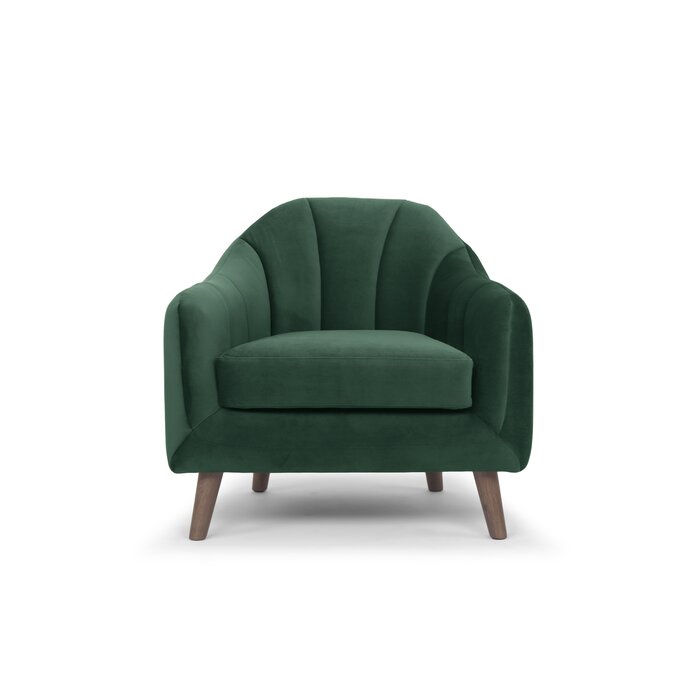 Boevange-sur-Attert Armchair, Stax Forest Green Polyester Blend  (#K6484)
