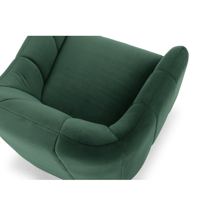 Boevange-sur-Attert Armchair, Stax Forest Green Polyester Blend  (#K6484)