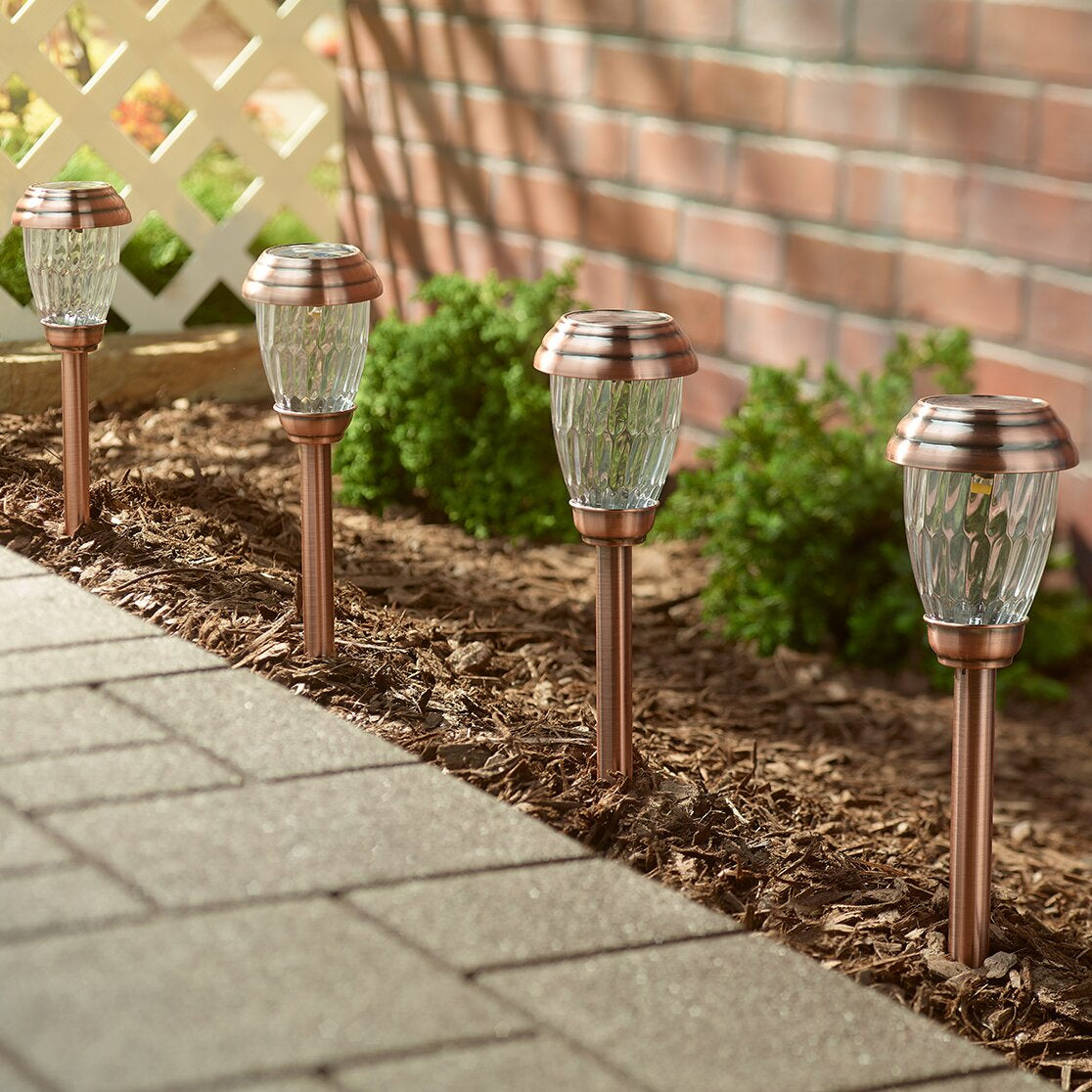 Bohall Solar Battery Powered LED Pathway Light Pack (Set of 6) AH111