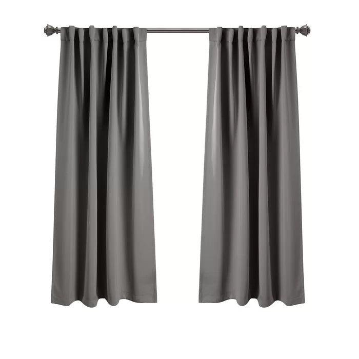 Bohannan Polyester Blackout Curtain Pair, 63" L x 52" W (Set of 2)
