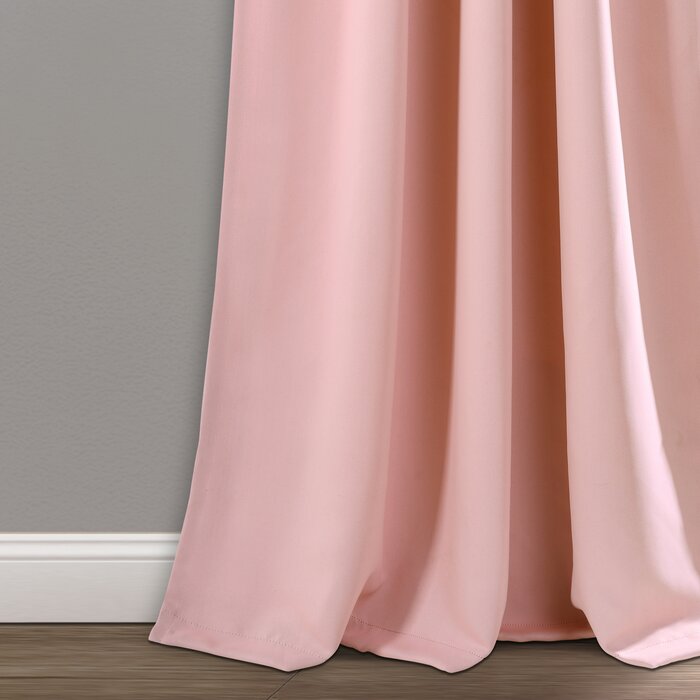 Bohannan Polyester Blackout Curtain Pair 84" L x 52" W (Set of 2)