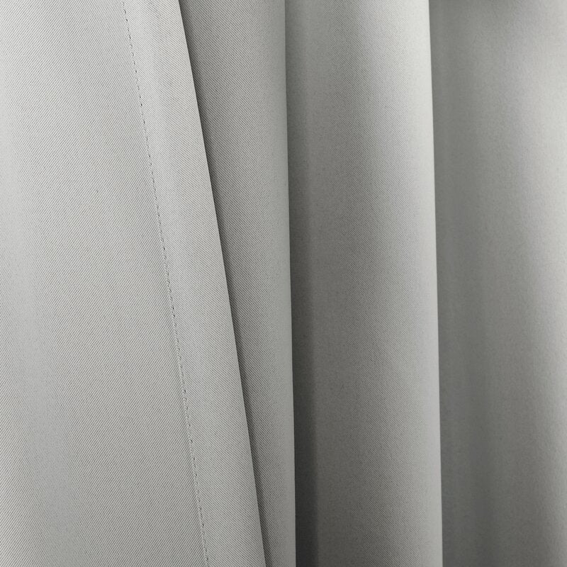 Bohannan Solid Blackout Thermal Curtain Panels 63" L x 52" W (Set of 2)
