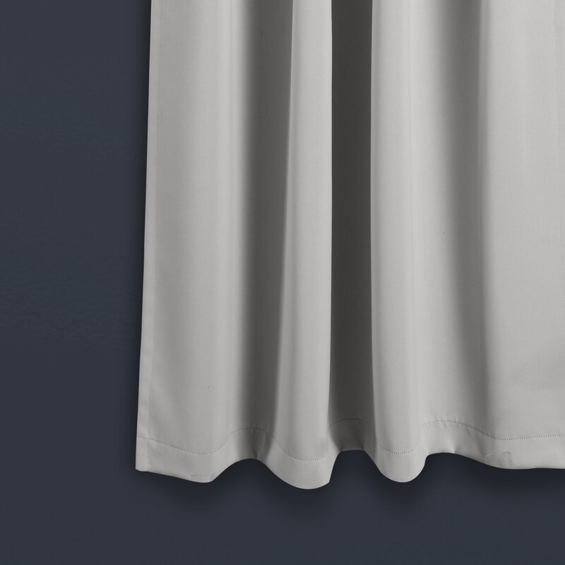 Bohannan Solid Blackout Thermal Curtain Panels 63" L x 52" W (Set of 2)