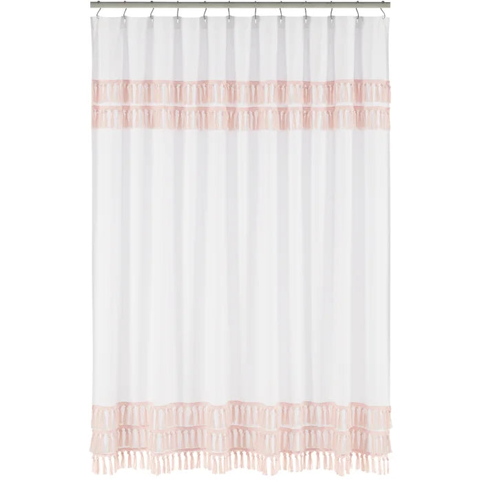Boho Fringe Single Shower Curtain