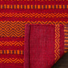 Bokard Handmade Flatweave Cotton Orange/Red Rug, Rectangle 8' x 10'