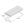 Bolderberg Faux Leather Upholstered Bench 18.1'' H x 43.2'' W x 18'' D