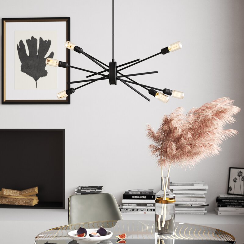 Boleslav 6 - Light Sputnik Modern Linear Chandelier