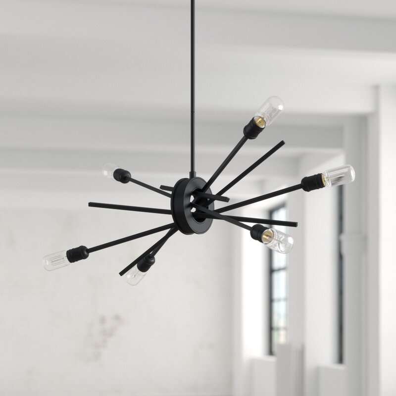 Boleslav 6 - Light Sputnik Modern Linear Chandelier