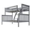 65'' H x 57.75'' W x 81'' L Bolles Twin Over Full Solid Wood Standard Bunk Bed by Harriet Bee
