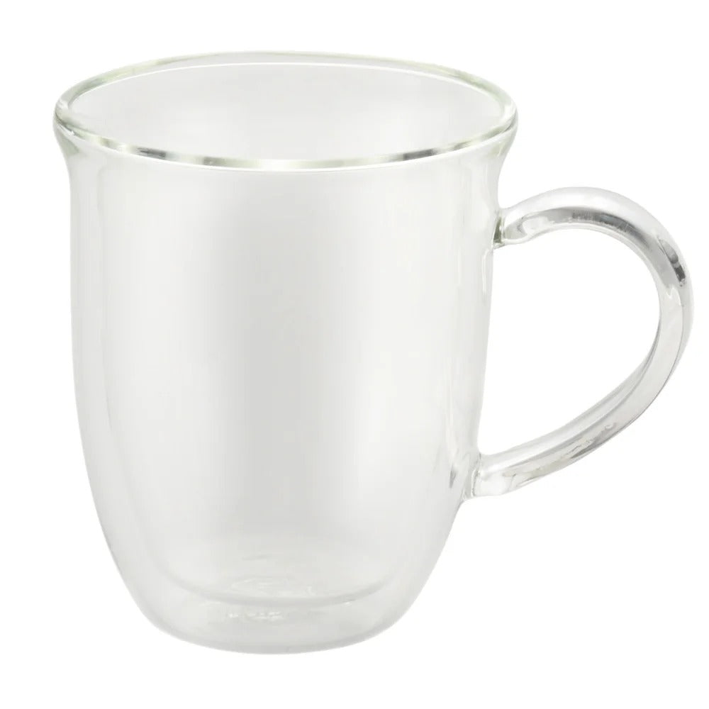 BonJour Coffee 2-Piece Insulated Glass Cappuccino Cup Set - Insulated Glass Cappuccino Cup Set CYS252