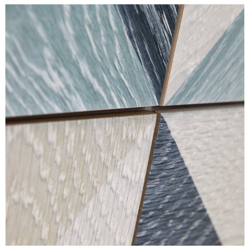 Blue  Bon Melange 7" x 7" Porcelain  Patterned Wall & Floor Tile (24 Boxes) K8785