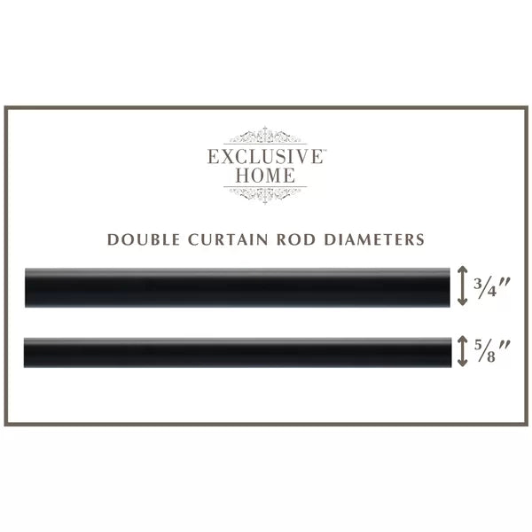 Boney 1" Single Curtain Rod 2.4"x120"x2.4"
