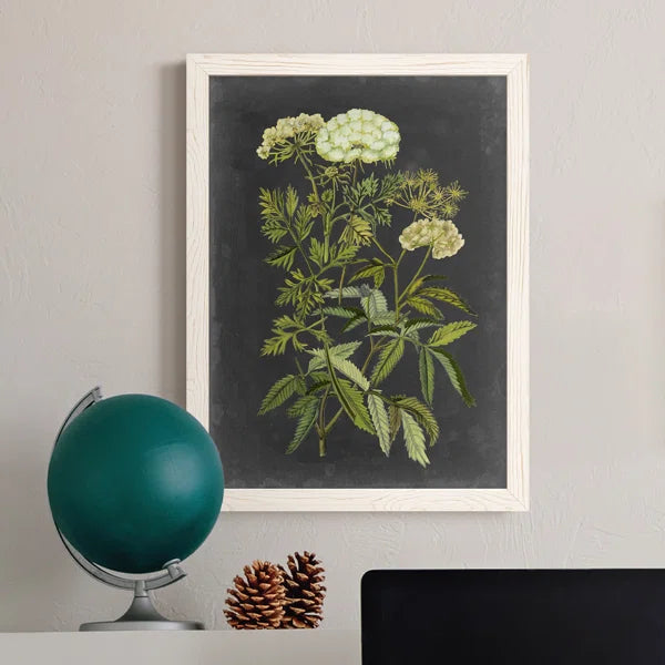 Bookplate Floral I Bookplate Floral I - Picture Frame Print on Canvas, set of 2
