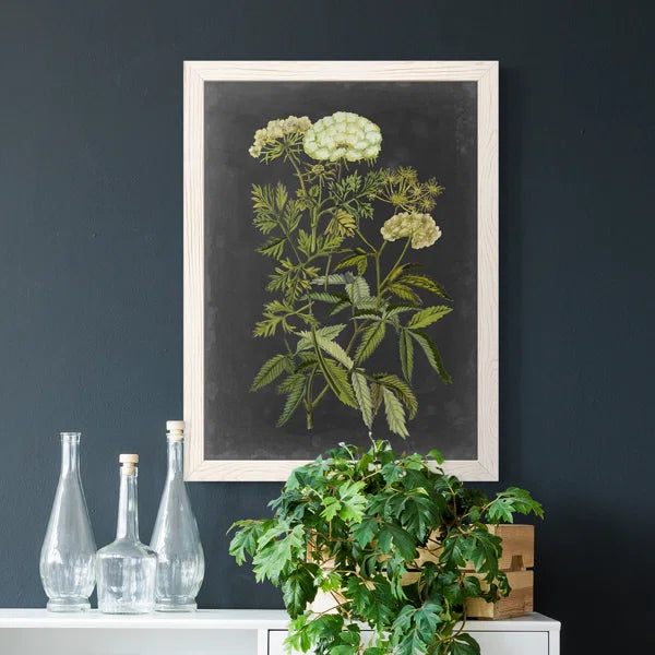 Bookplate Floral I Bookplate Floral I - Picture Frame Print on Canvas, set of 2
