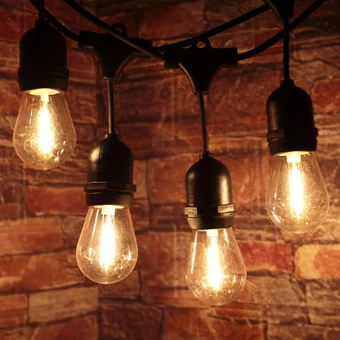 Boone 48'' Outdoor 15 - Bulb Standard String Light (End to End Connectable)