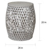 Bora Bora Contemporary Criss-Cross Side Table - Chocolate pt777