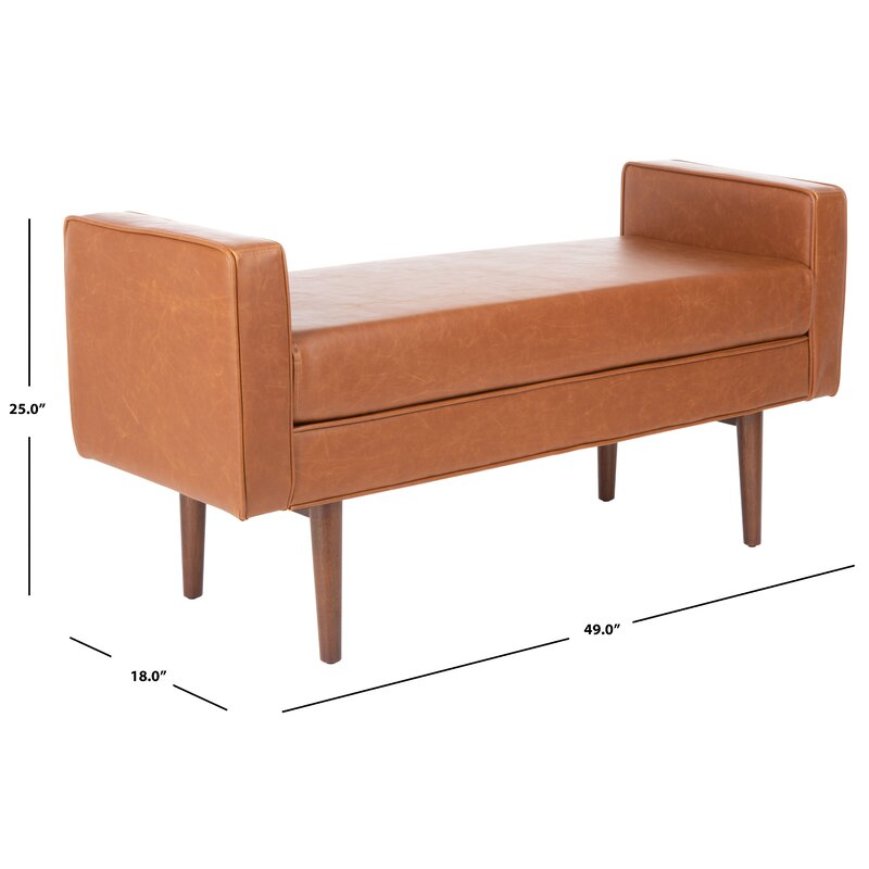 Borden Faux Leather Bench HB314