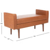 Borden Faux Leather Bench HB314