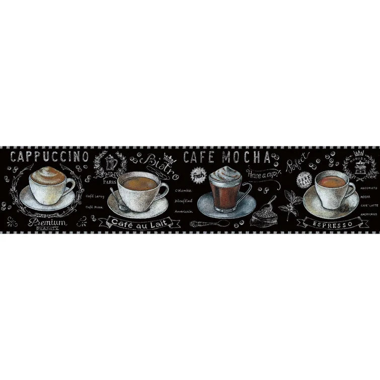 Border Portfolio II Coffee Time 15' x 6" Food & Beverage Border Wallpaper