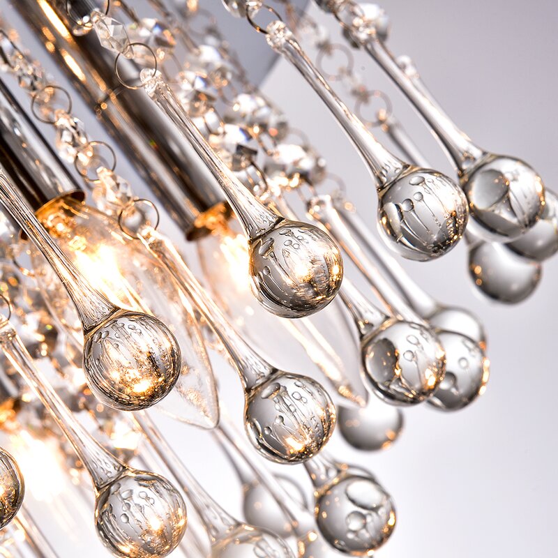 Boredale 4 - Light 11.8'' Chandelier Style Tiered Flush Mount VB511