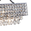 Boredale 5 - Light Kitchen Island Rectangle Chandelier with Crystal Accents