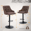 Borg Swivel Adjustable Height Bar Stool