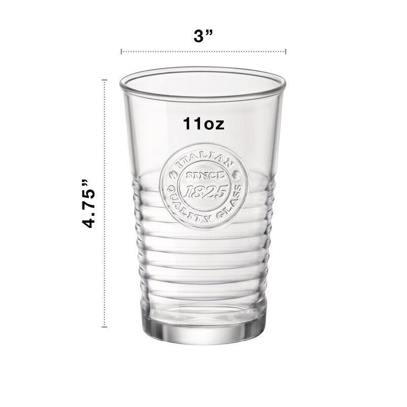 Bormioli Rocco Officina1825 Water Drinking Glasses (Set of 4) HB113