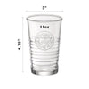 Bormioli Rocco Officina1825 Water Drinking Glasses (Set of 4) HB113