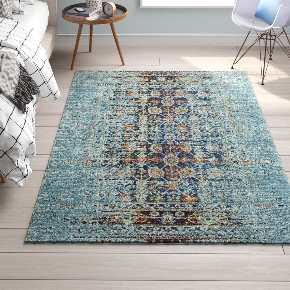 Borowski Oriental Blue Area Rug KRUG075