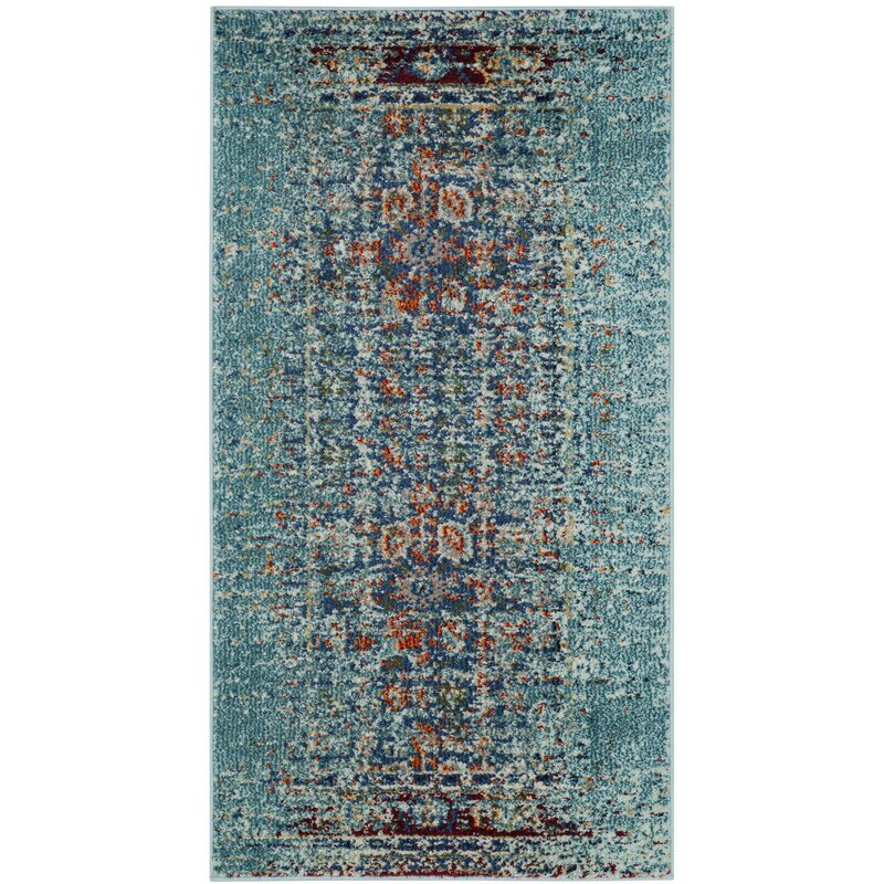 Borowski Oriental Blue Area Rug KRUG075