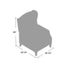 Boruta 26.5'' Wide Manual Wing Chair Recliner