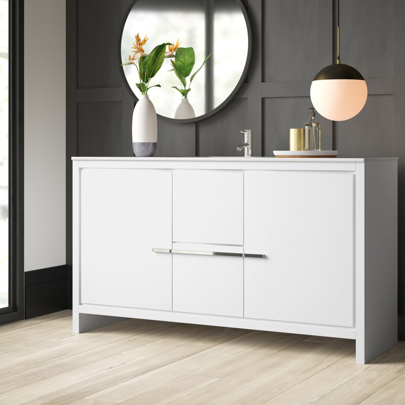 Bosley 59" Single Bathroom Vanity Set SHB487