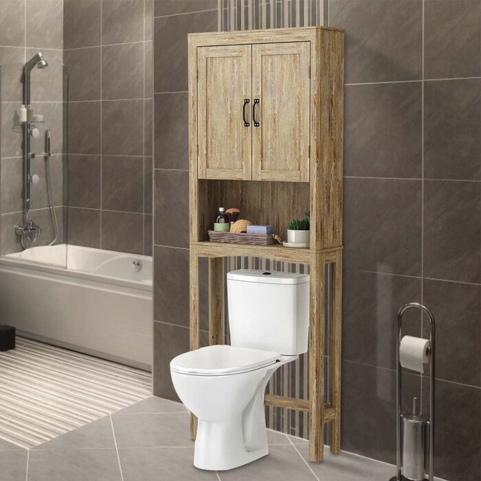 Boston 26'' W x 65.9'' H x 9.63'' D Over-The-Toilet Storage