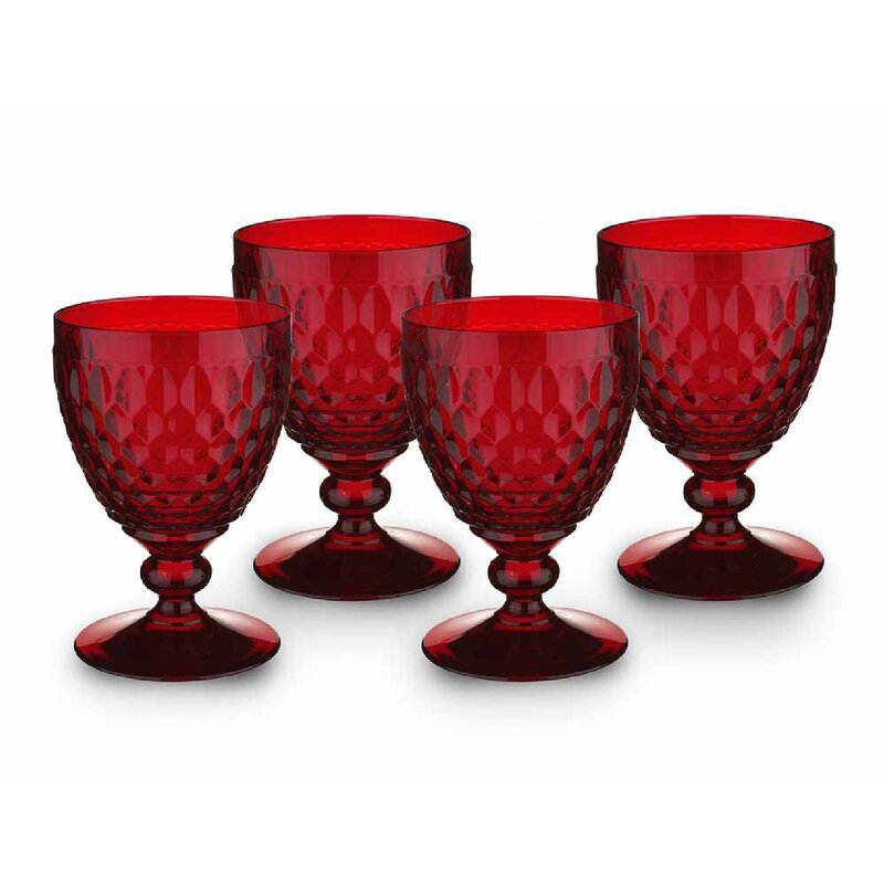 Boston Colored Crystal Goblet (Set of 4) SC141