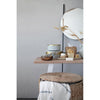 Boston Wall Ladder Frameless Distressed Accent Mirror