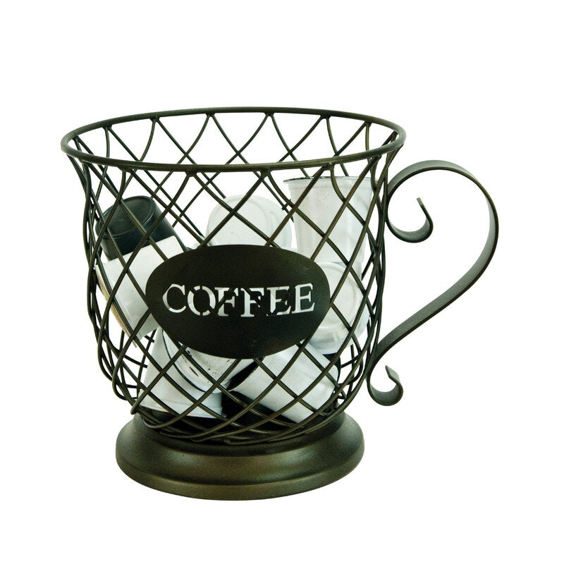 Boston Warehouse Trading Corp 25 Pod Kup Keepers Holder Coffee Cup and Diamond Design for Coffee and Espresso Pod Storage