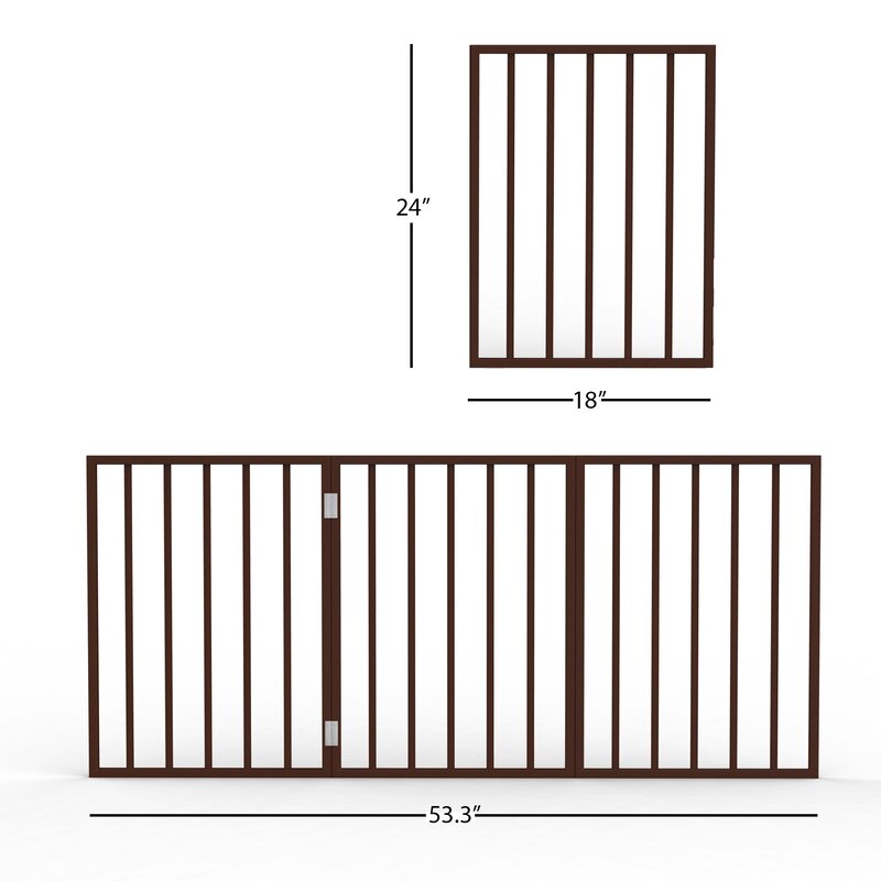 Boswick Freestand ing Wooden Pet Gate SHB348