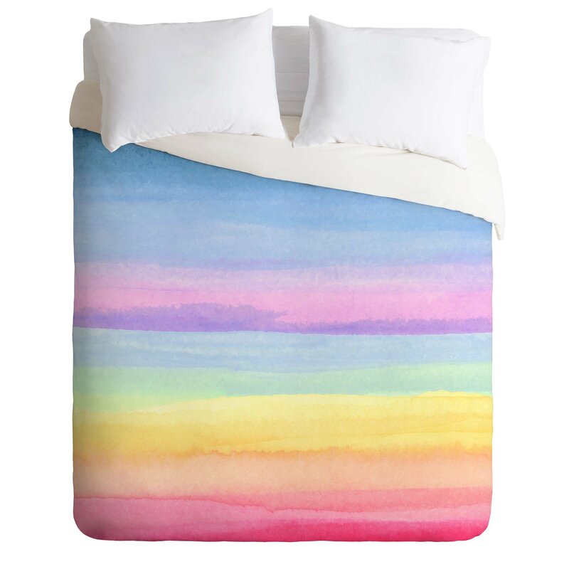 Bouck Rainbow  Queen Ombre Duvet Cover K8717