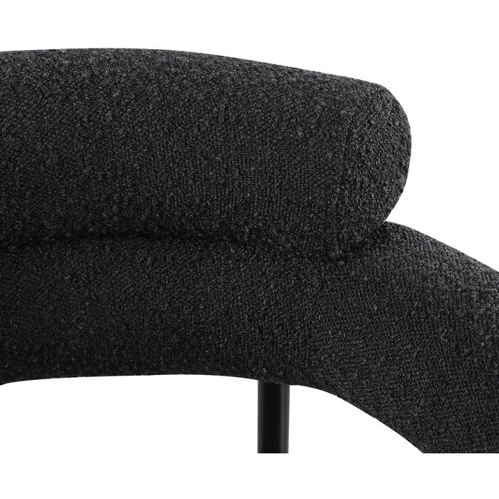 Boucle Upholstered Arm Chair (Set of 2)
