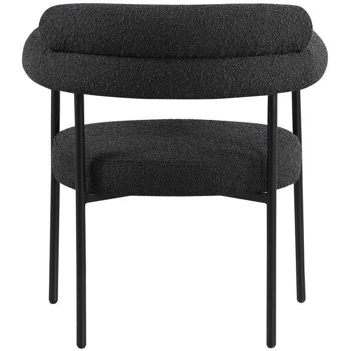 Boucle Upholstered Arm Chair (Set of 2)
