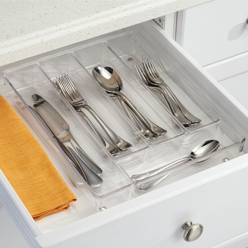 Bouldin 2'' H x 13.75'' W x 10.75'' D Flatware & Kitchen Utensils Drawer Organizer B36-HS175