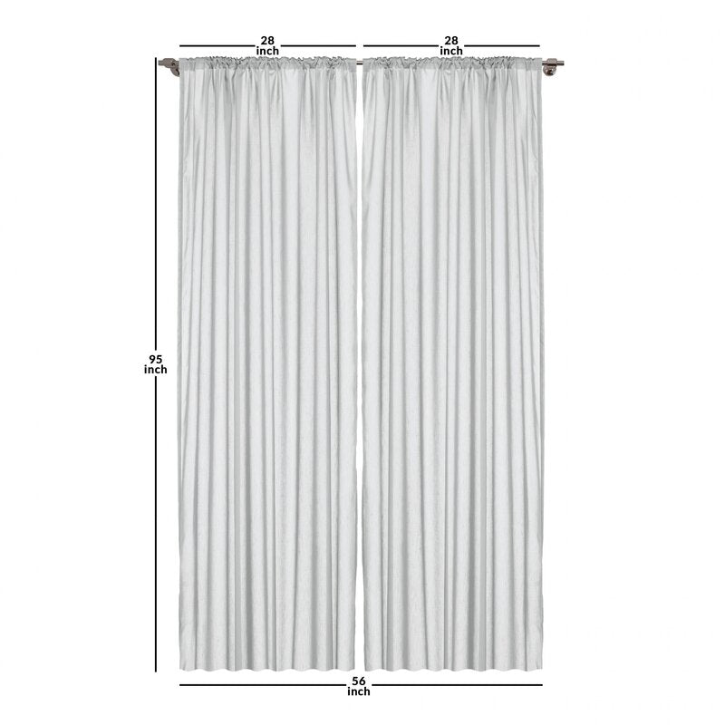 Boulmane Garden Art Floral Room Darkening Rod Pocket Curtain Panels (Set of 2) B1-DS69