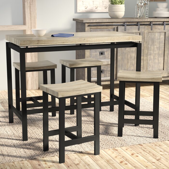 Bourges 5 Piece Pub Table Set (#K4932)