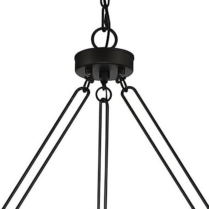 Bourget Dimmable Wagon Wheel Chandelier